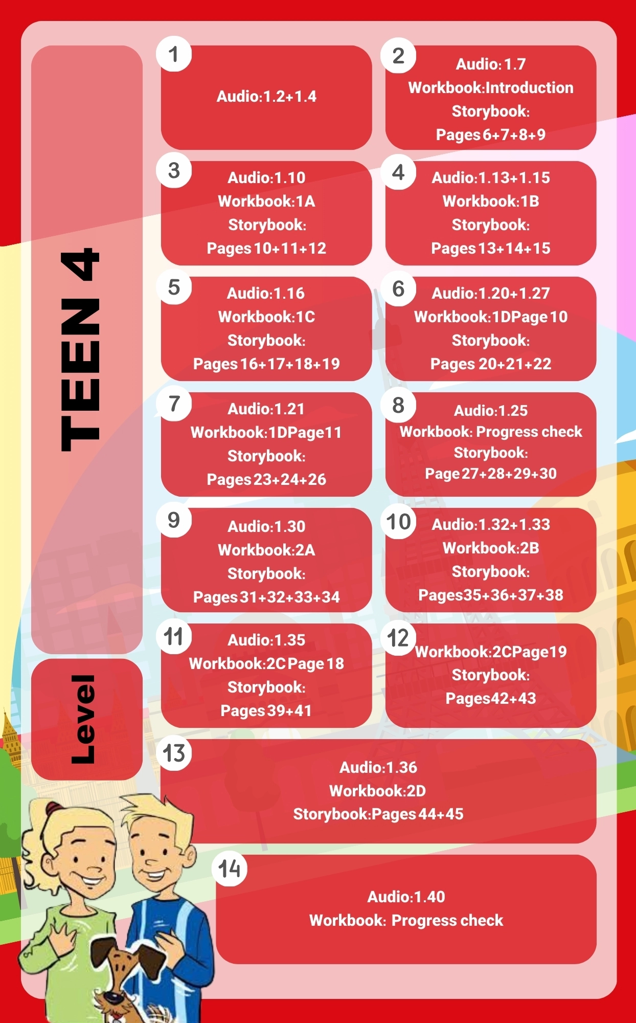 تکالیف سطح Teen 4
